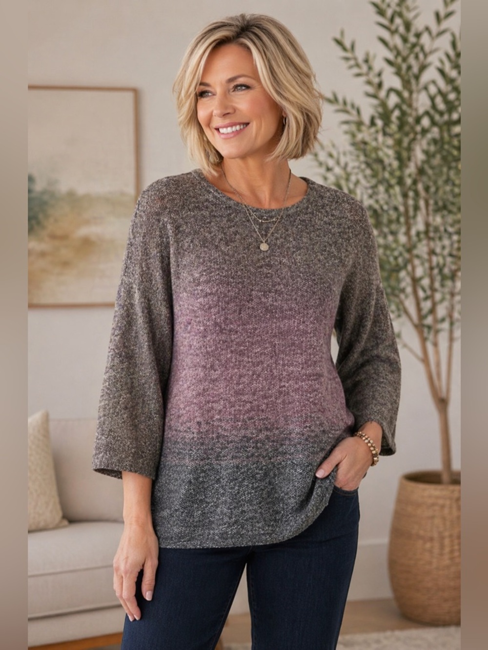 ✨ J. Jill Soft Ombré Knit Sweater ✨